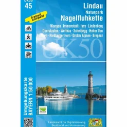 LINDAU, NATURPARK NAGELFLUHKETTE 1:50000 (UK50-45)
