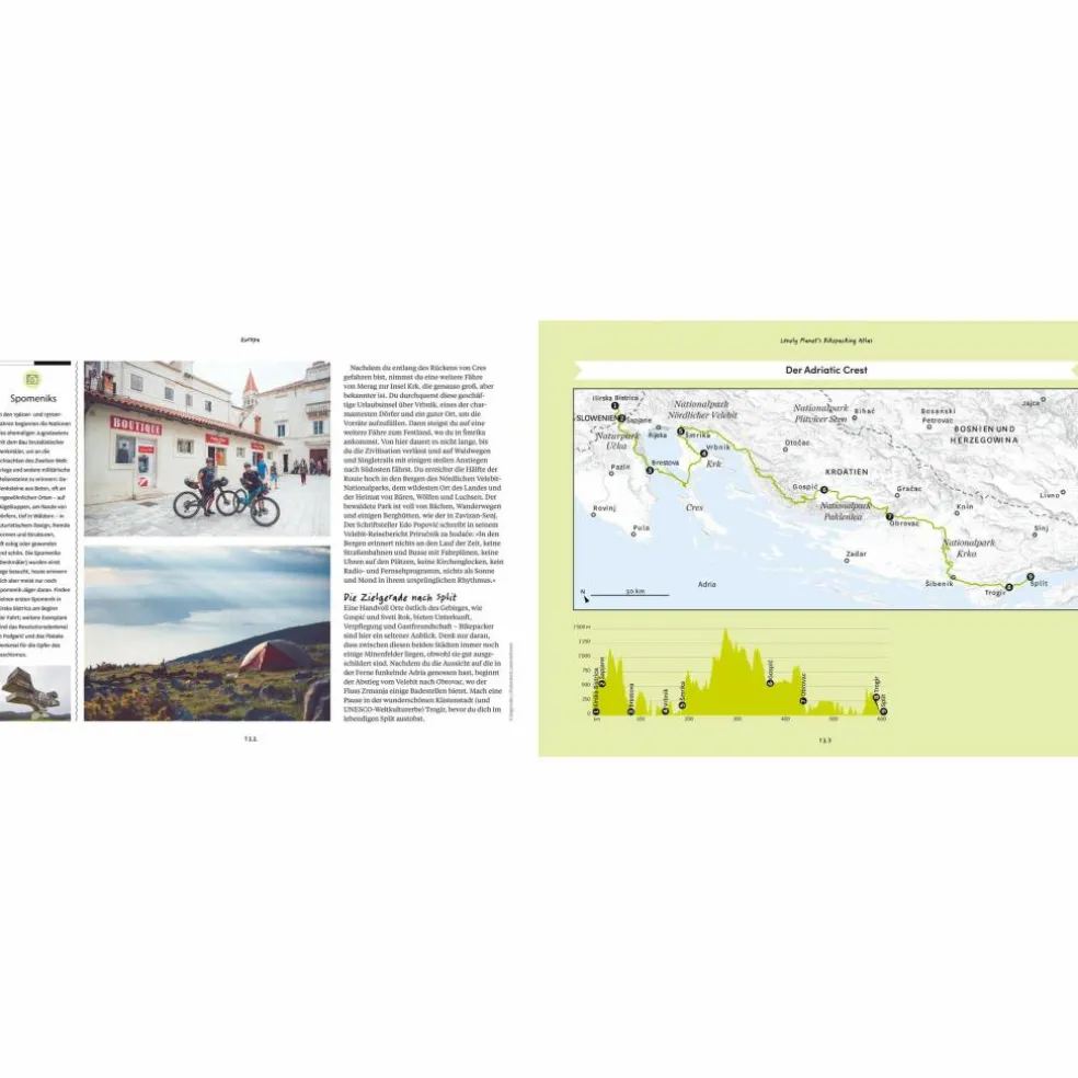 LONELY PLANET'S ATLAS FÜR BIKEPACKER - Radwanderführer