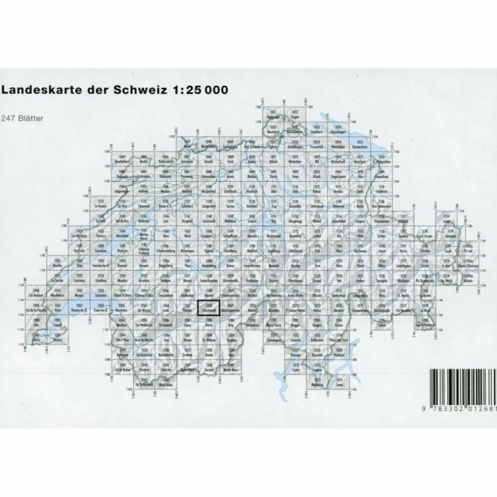 LÖTSCHENTAL 1 : 25 000 - Wanderkarte