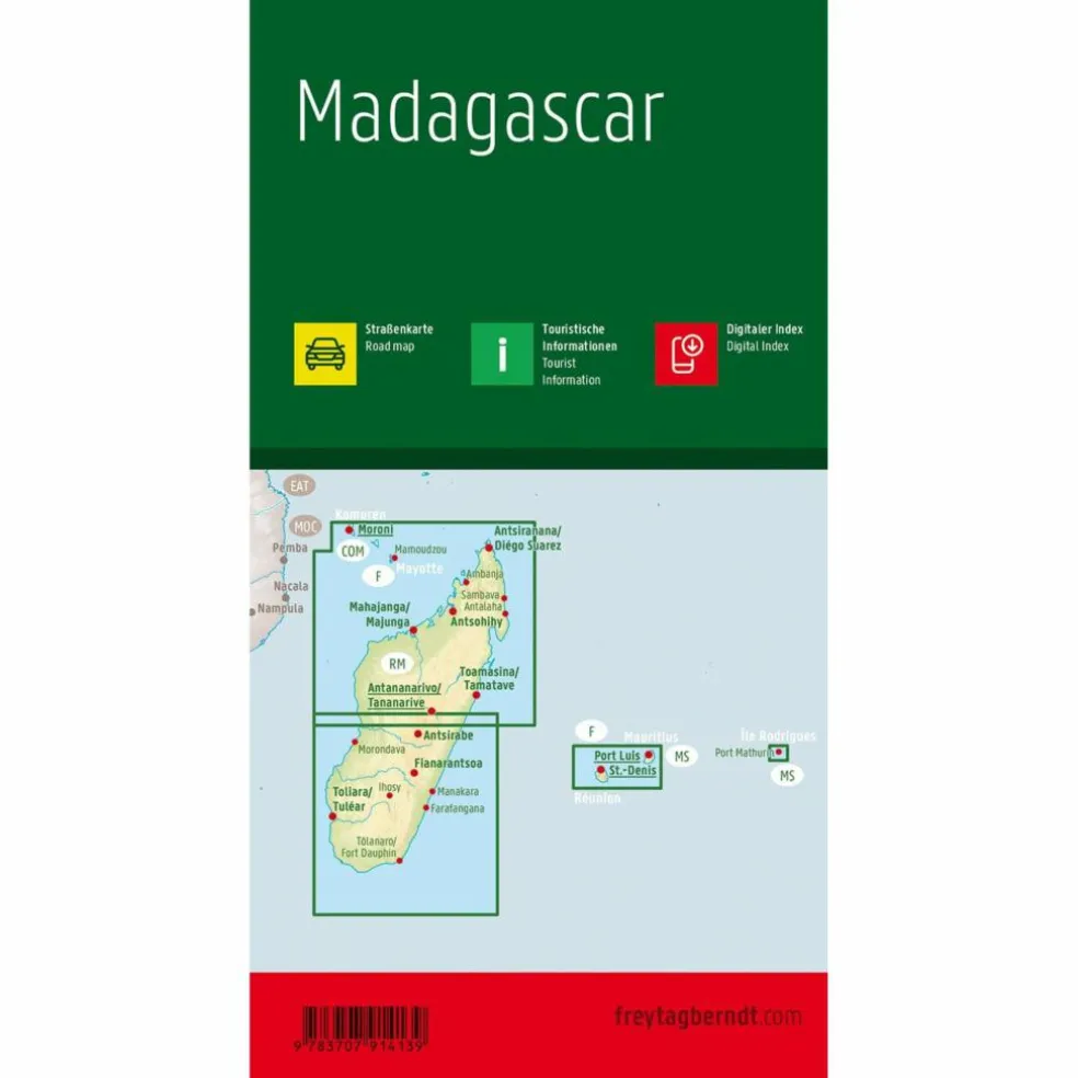 MADAGASKAR 1 : 1 000 000 - Straßenkarte