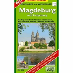MAGDEBURG UND UMGEBUNG 1 : 50 000. RADWA - Wanderkarte
