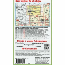 MAGDEBURG UND UMGEBUNG 1 : 50 000. RADWA - Wanderkarte