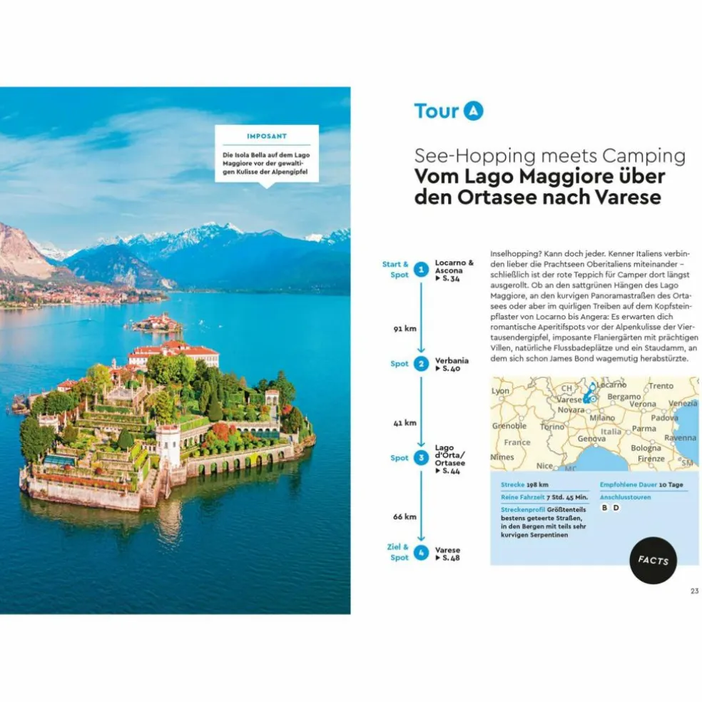 MARCO POLO CAMPER GUIDE LOMBARDEI, PIEMONT & LIGURIEN - Reiseführer