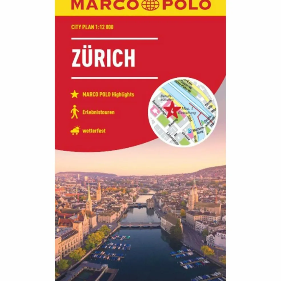 MARCO POLO CITYPLAN ZÜRICH 1:12.000 - Stadtplan