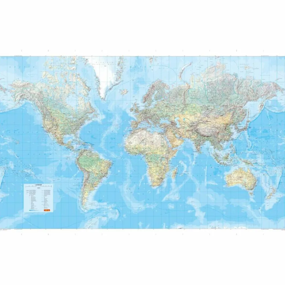 MARCO POLO DIE GROßE WELTKARTE (PHYSISCH) 1:30 000 000 - Weltkarte