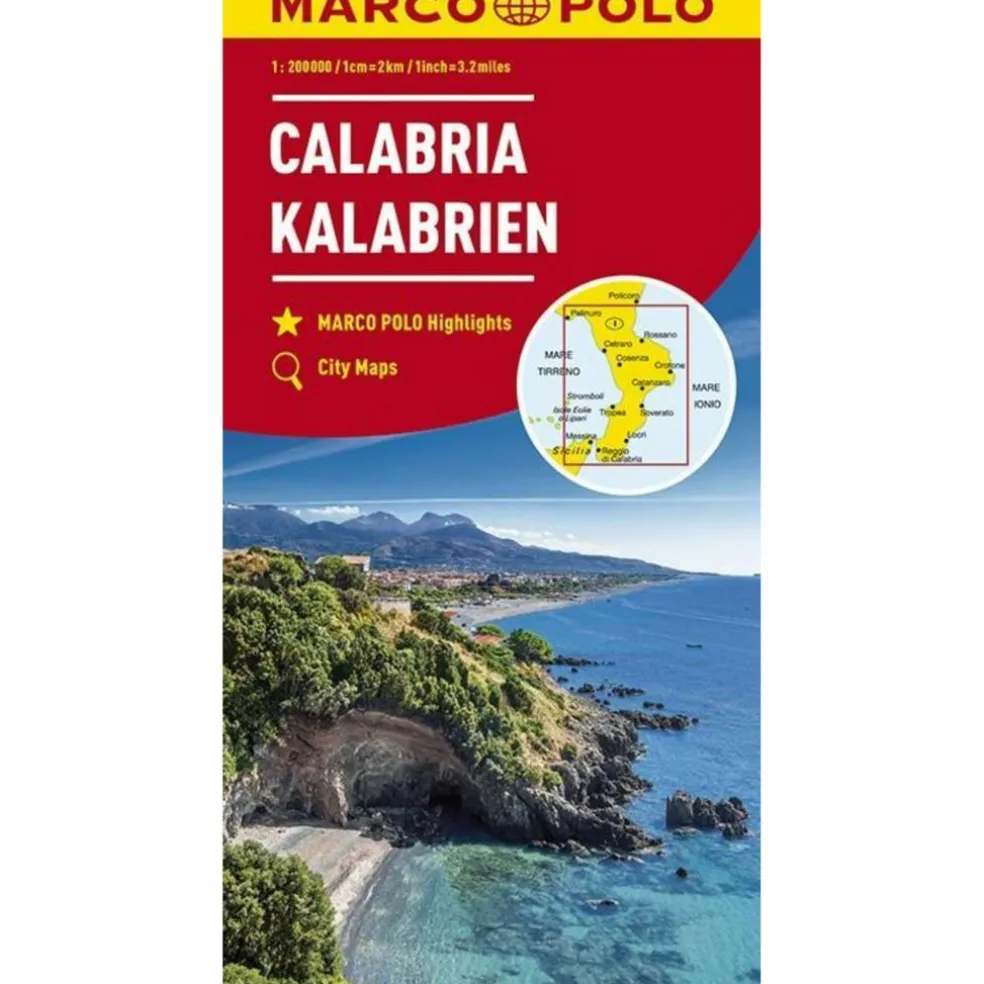 MARCO POLO KARTE ITALIEN 13. KALABRIEN 1 - Straßenkarte
