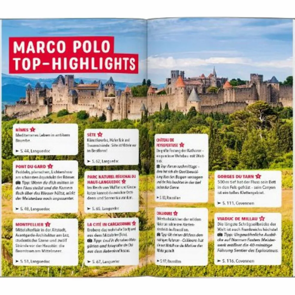 MARCO POLO REISEFÜHRER LANGUEDOC-ROUSSILLON, CEVENNEN