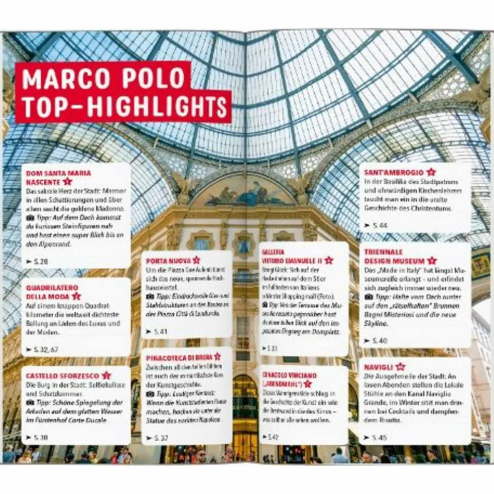 MARCO POLO REISEFÜHRER MAILAND, LOMBARDEI