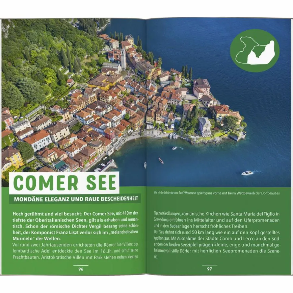 MARCO POLO REISEFÜHRER OBERITALIENISCHE SEEN, LAGO MAGGIORE