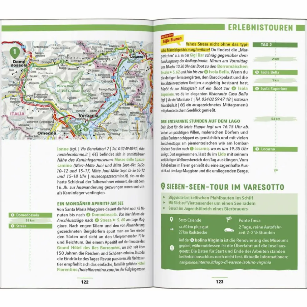 MARCO POLO REISEFÜHRER OBERITALIENISCHE SEEN, LAGO MAGGIORE