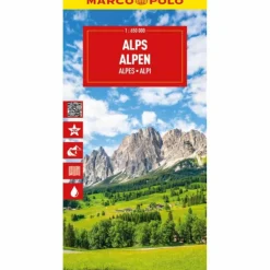 MARCO POLO REISEKARTE ALPEN 1:650.000 - Straßenkarte