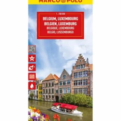 MARCO POLO REISEKARTE BELGIEN, LUXEMBURG 1:250.000 - Straßenkarte