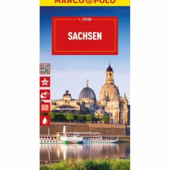 MARCO POLO REISEKARTE DEUTSCHLAND 09 SACHSEN 1:225.000 - Straßenkarte