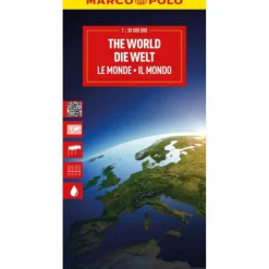 MARCO POLO REISEKARTE DIE WELT 1:30 MIO. - Karte