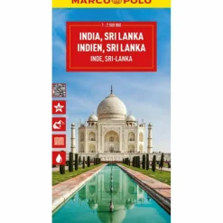MARCO POLO REISEKARTE INDIEN, SRI LANKA 1:2,5 MIO. - Straßenkarte