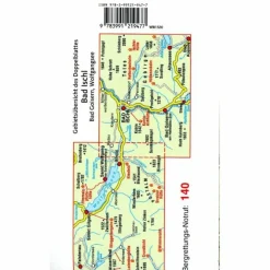 MAYR WANDERKARTE BAD ISCHL - BAD GOISERN - WOLFGANGSEE XL