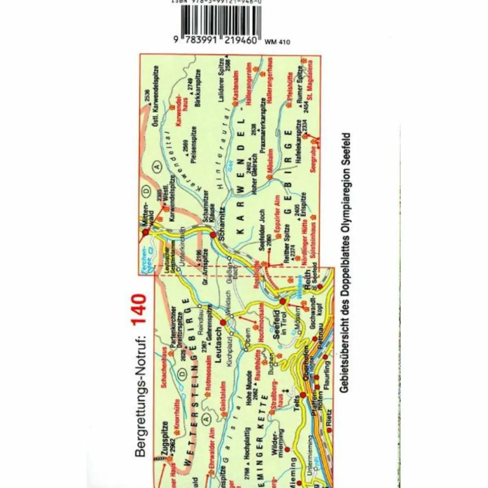 MAYR WANDERKARTE OLYMPIAREGION SEEFELD XL 1:25.000