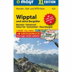 MAYR WANDERKARTE WIPPTAL UND SEINE BERGTÄLER 1:30.000