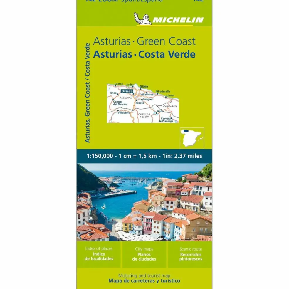 MICHELIN ASTURIAS, COSTA VERDE - Straßenkarte