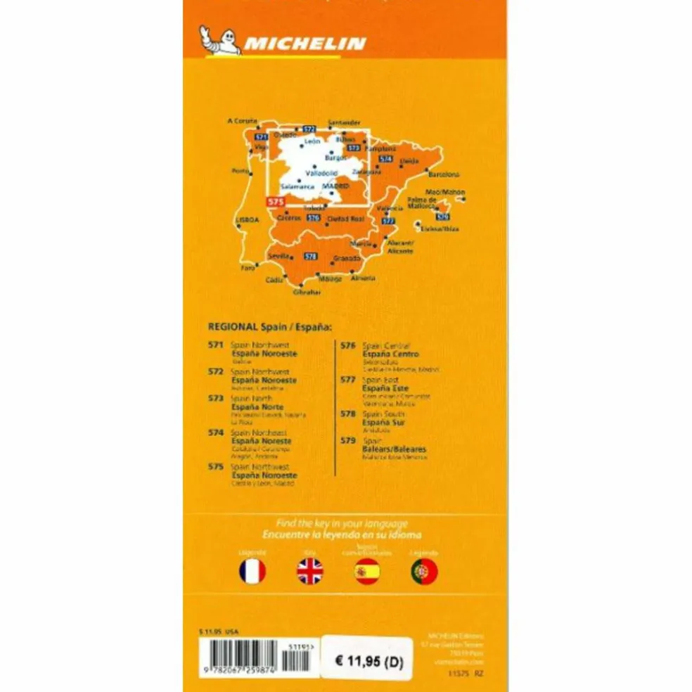 MICHELIN KASTILIEN-LEÓN, MADRID - Straßenkarte