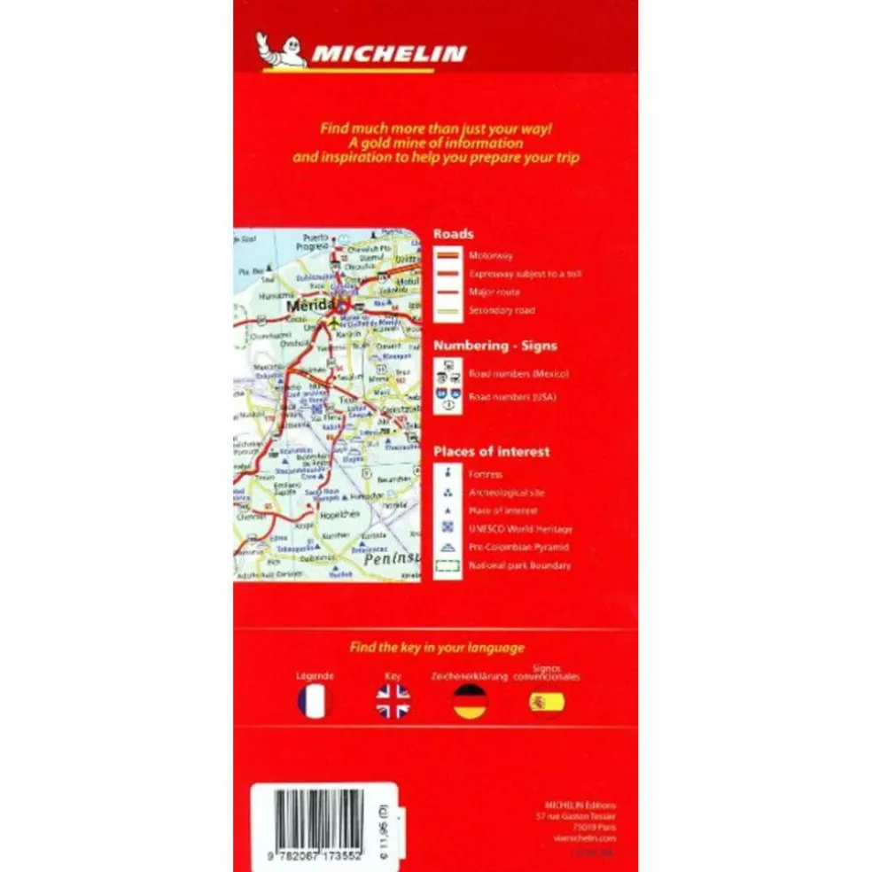 MICHELIN MEXIKO - Straßenkarte