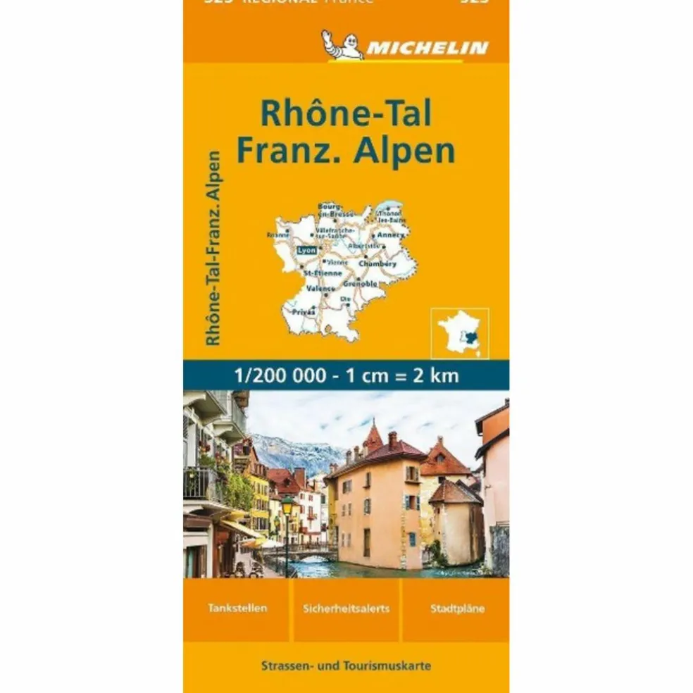 MICHELIN RHONETAL - FRANZÖSICHE ALPEN - Straßenkarte