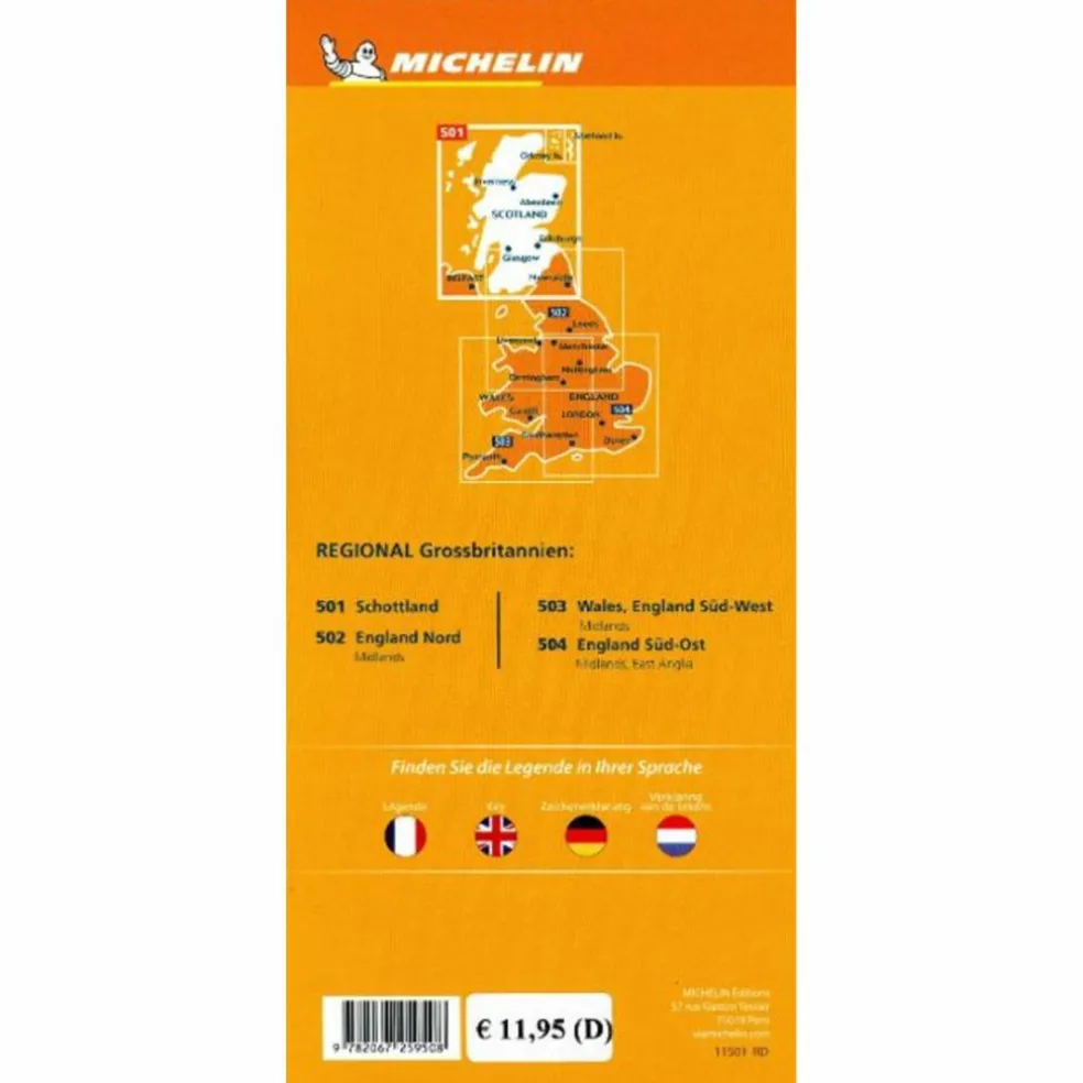 MICHELIN SCHOTTLAND - Straßenkarte