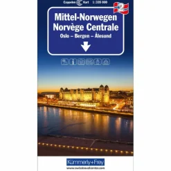 MITTEL NORWEGEN NR. 02 REGIONALKARTE NORWEGEN 1:335 000 - Straßenkarte