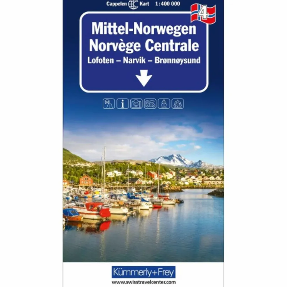 MITTEL-NORWEGEN NR. 04 REGIONALKARTE NORWEGEN 1:400 000 - Straßenkarte