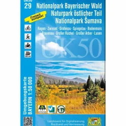 NATIONALPARK BAYERISCHER WALD, NATURPARK ÖSTLICHER TEIL - Wanderkarte