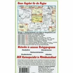 NATURPARK KYFFHÄUSER, SONDERSHAUSEN UND UMGEBUNG - Wanderkarte