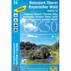 NATURPARK OBERER BAYERISCHER WALD - WESTLICHER TEIL - Wanderkarte