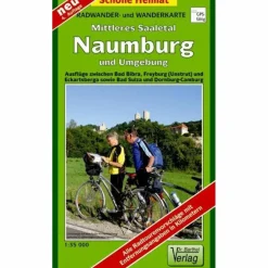 NAUMBURG, MITTLERES SAALETAL UND UMGEBUN - Wanderkarte