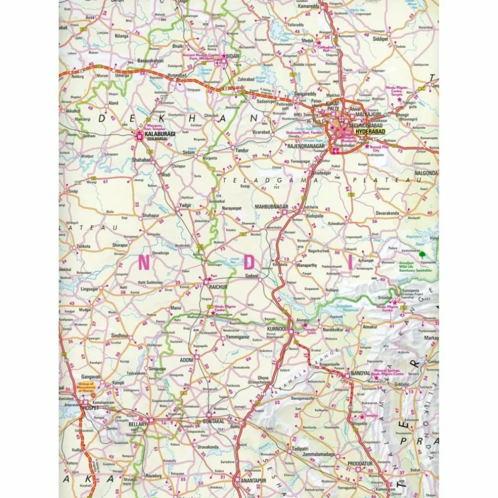 NELLES MAPS INDIA: SOUTH - Straßenkarte