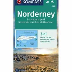 NORDERNEY IM NATIONALPARK NIEDERSÄCHSISC - Wanderkarte