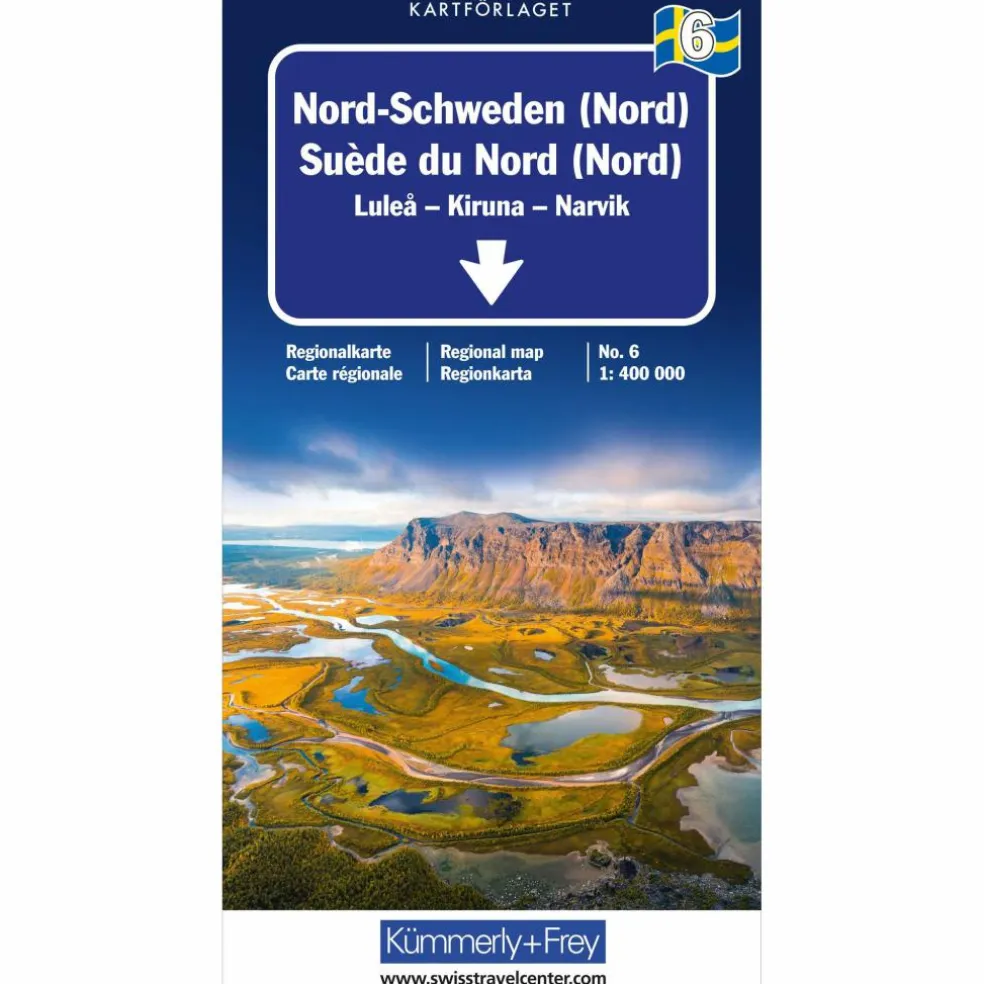 NORD-SCHWEDEN (NORD) NR. 06 REGIONALKARTE SCHWEDEN 1:400 000 - Straßenkarte