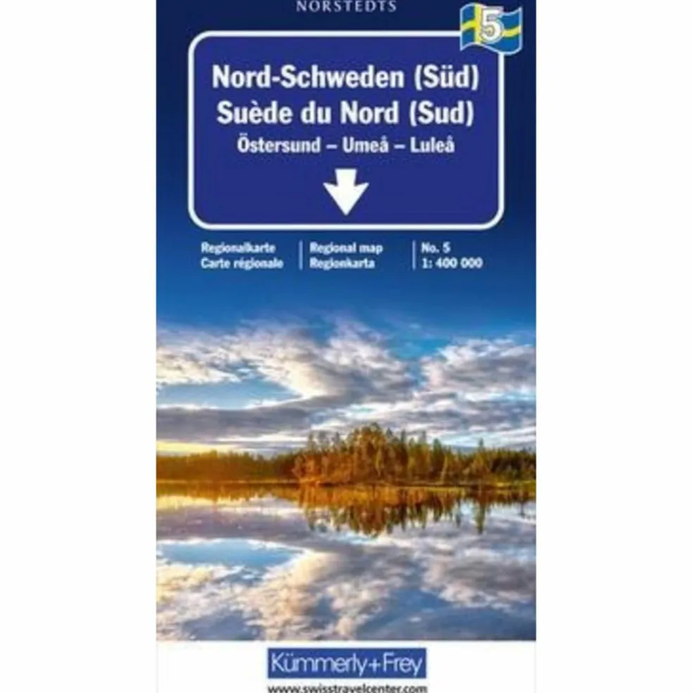 NORD-SCHWEDEN (SÜD) NR. 05 REGIONALKARTE SCHWEDEN 1:400 000 - Straßenkarte