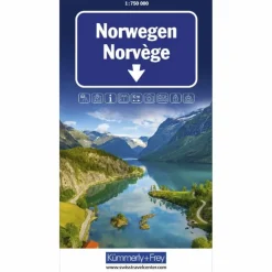 NORWEGEN STRASSENKARTE 1:750 000
