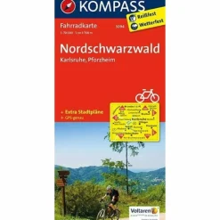 NÖRDLICHER SCHWARZWALD - KARLSRUHE - PFORZHEIM - Fahrradkarte