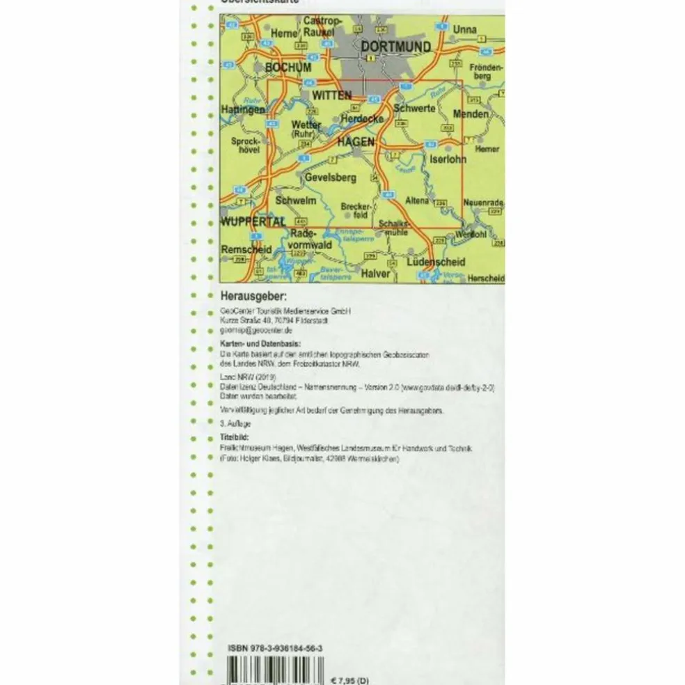 NRW-WANDERKARTE 17 HAGEN, GEVELSBERG 1:25.000