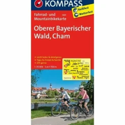 OBERER BAYERISCHER WALD - CHAM 1 : 70 00 - Fahrradkarte