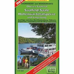 OBERES SAALETAL, SAALFELD, HOHENWARTETAL - Wanderkarte