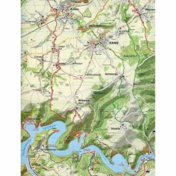 OBERES SAALETAL, SAALFELD, HOHENWARTETAL - Wanderkarte