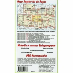 OBERHOF, ILMENAU, ZELLA-MEHLIS UND UMGEBUNG - Wanderkarte