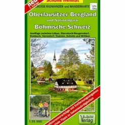 OBERLAUSITZER BERGLAND UND NATIONALPARK - Wanderkarte