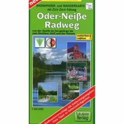 ODER-NEIßE-RADWEG ZICK-ZACK-FALTUNG - Wanderkarte