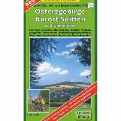 OSTERZGEBIRGE. KURORT SEIFFEN UND UMGEBU - Wanderkarte