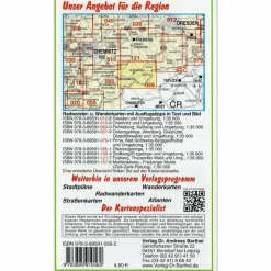 OSTERZGEBIRGE. KURORT SEIFFEN UND UMGEBU - Wanderkarte