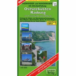 OSTSEEKÜSTEN-RADWEG VON TRAVEMÜNDE NACH AHLBECK 1:50 000 - Fahrradkarte