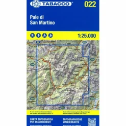 PALE DI SAN MARTINO 1:25 000 - Wanderkarte
